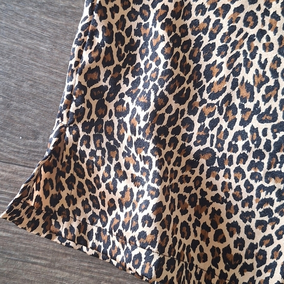 Morgan Taylor Intimates Satin Animal Print Pajama Top Size XS - Picture 3 of 6